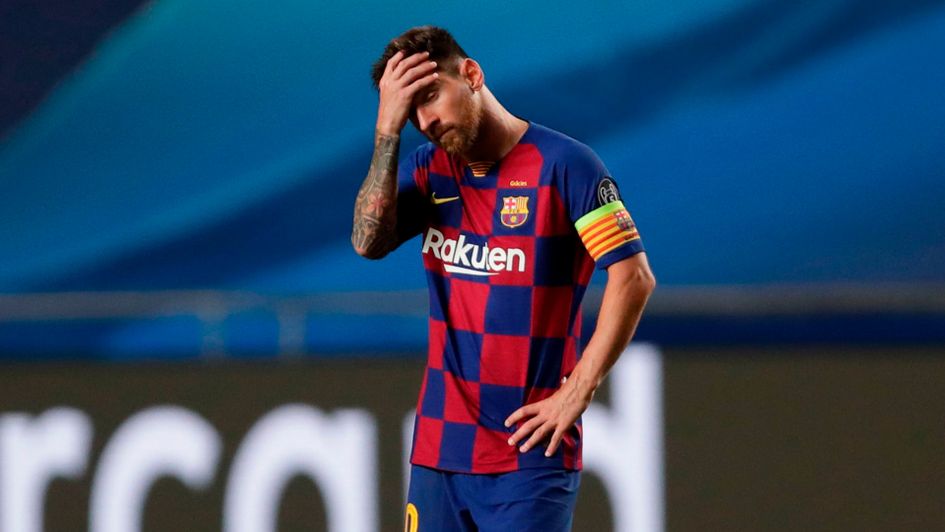 Lionel Messi during Barcelona's 8-2 defeat to Bayern Munich