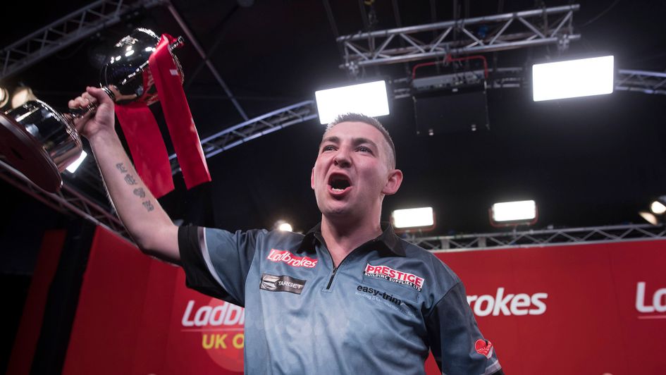 Nathan Aspinall won the UK Open (Picture: Lawrence Lustig/PDC)