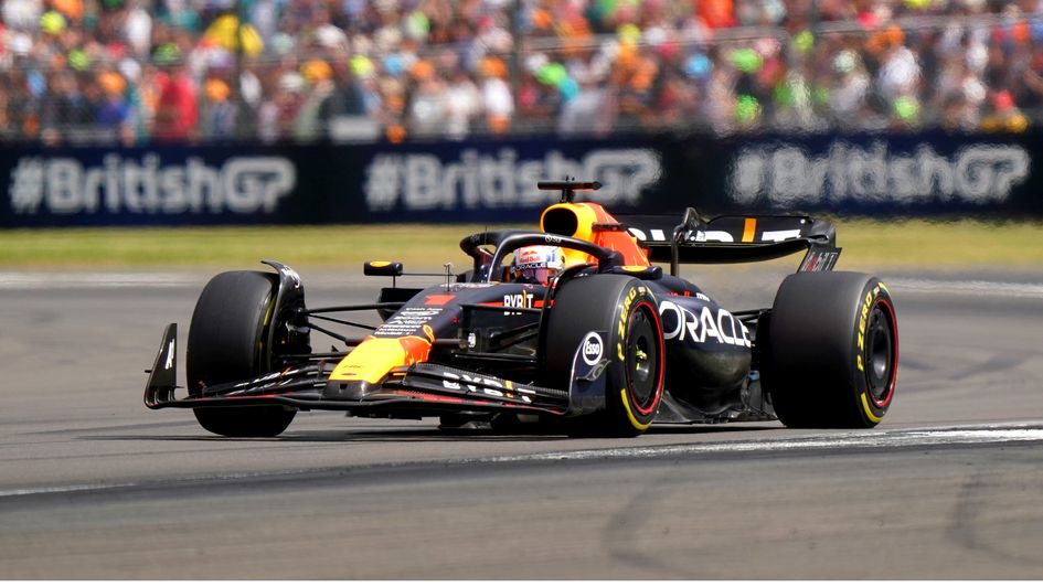 Max Verstappen in action
