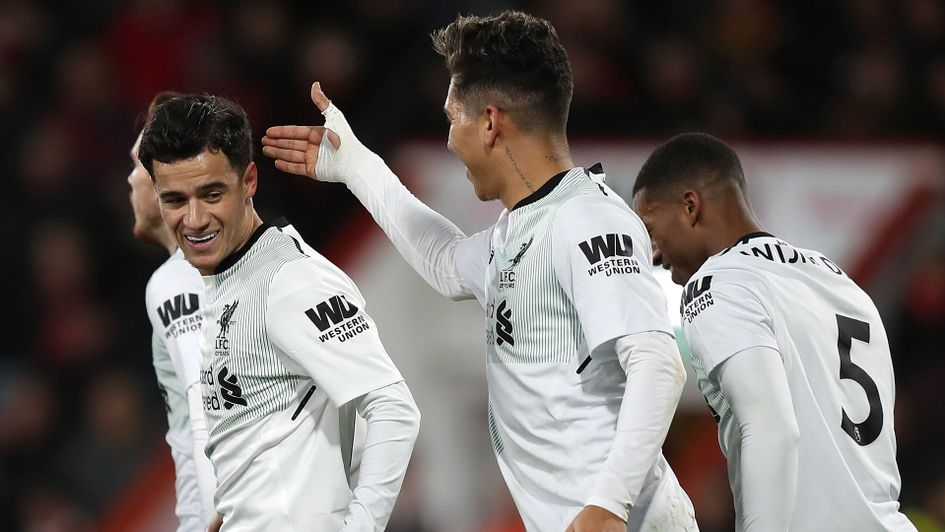 Philippe Coutinho and Liverpool celebrate