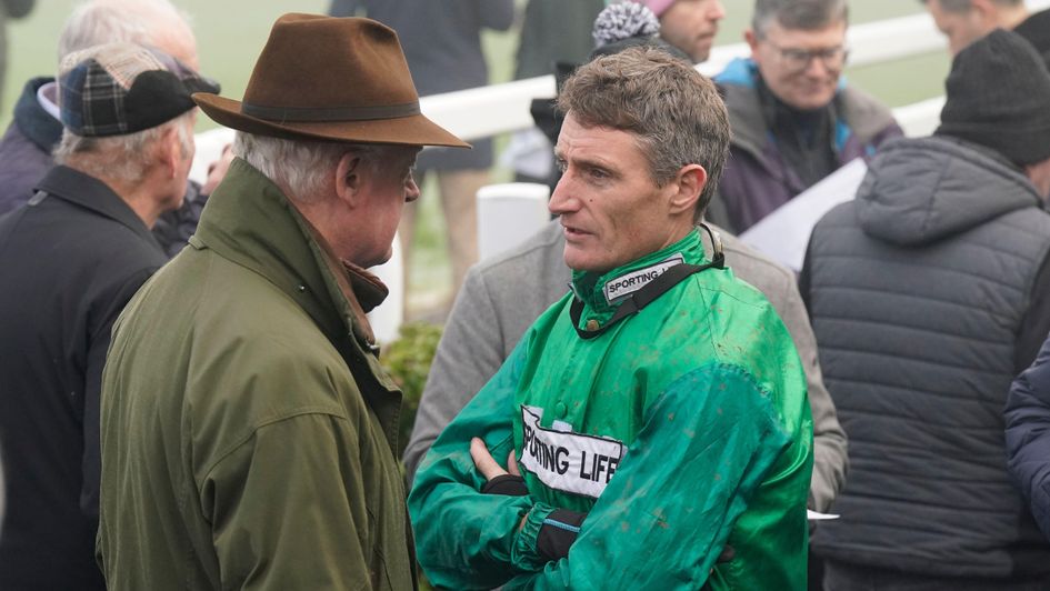 Willie Mullins and Daryl Jacob discuss tactics at Naas