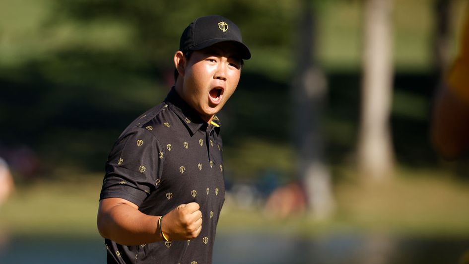 Tom Kim looks a worthy favourite in the final match on day one