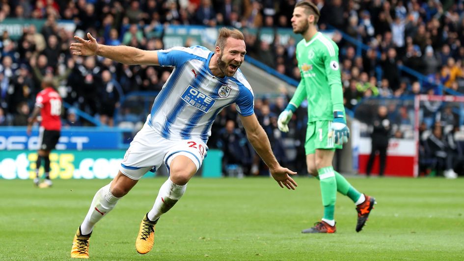 Laurent Depoitre celebrates