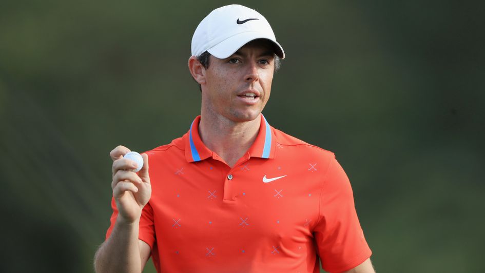 Rory McIlroy in action