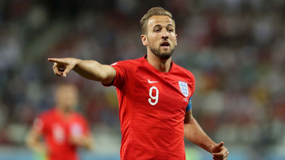 Harry Kane in action for England