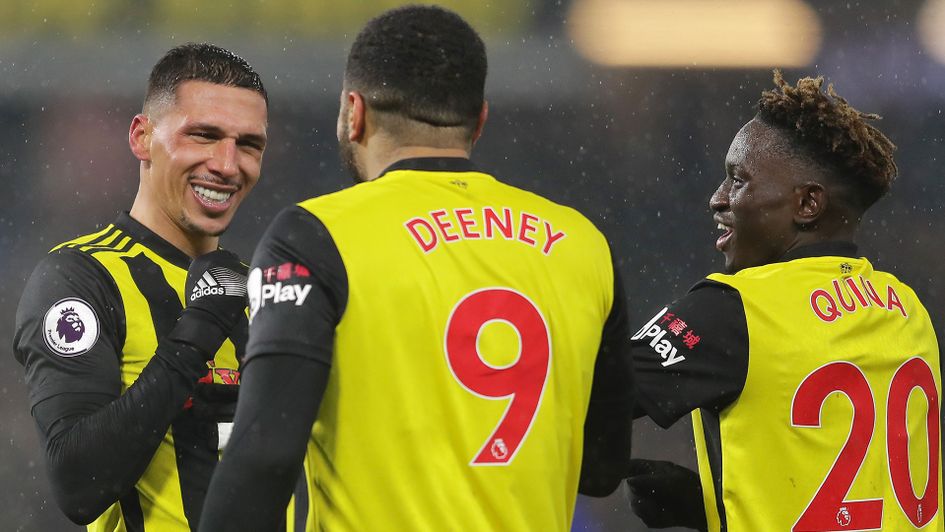 Jose Holebas doubles Watford's lead against Cardiff