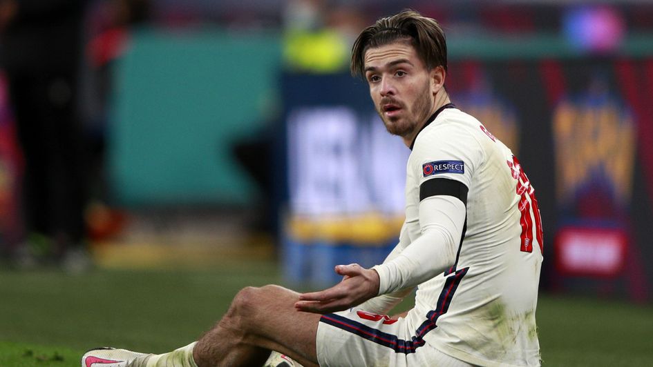 Jack Grealish in action for England