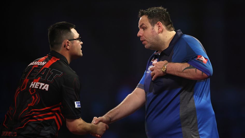 Damon Heta and Adrian Lewis