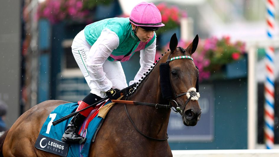 Kalpana pictured under Colin Keane at York