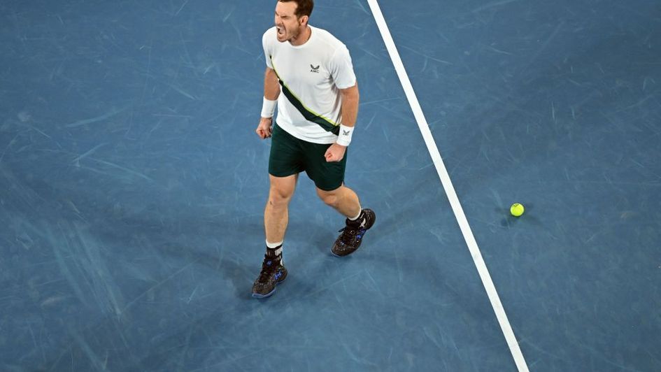 Andy Murray celebrates