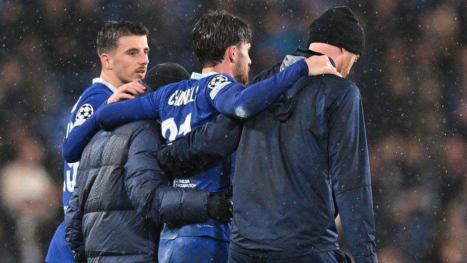 Ben Chilwell is taken off injured