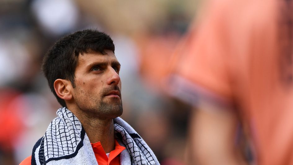 Novak Djokovic: Frustration for the Serbian after rain stopped play at Roland Garros