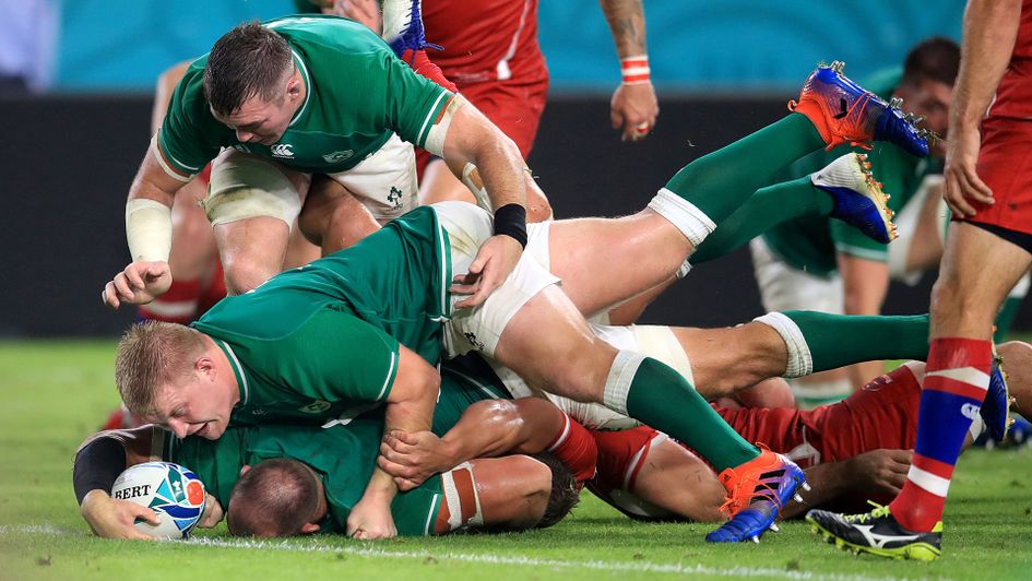 Ryhs Ruddock scores for Ireland