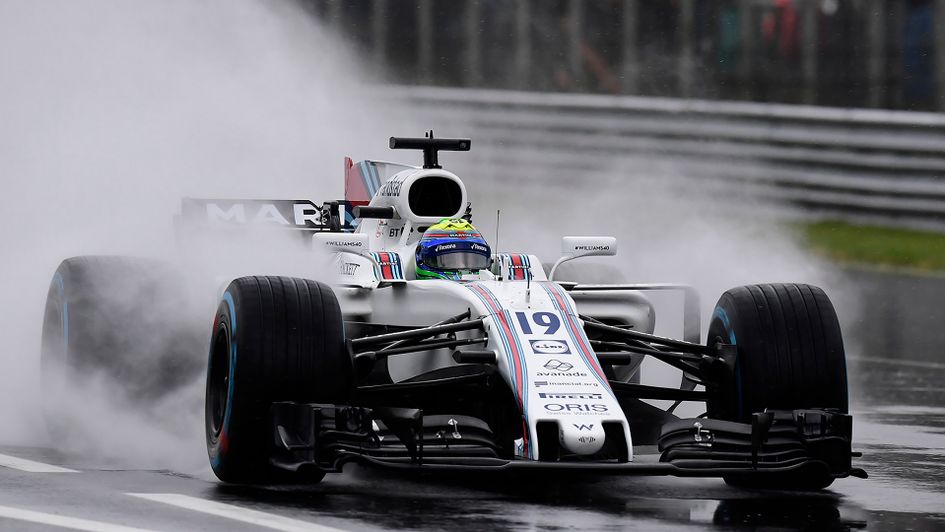 Felipe Massa during third practice at Monza