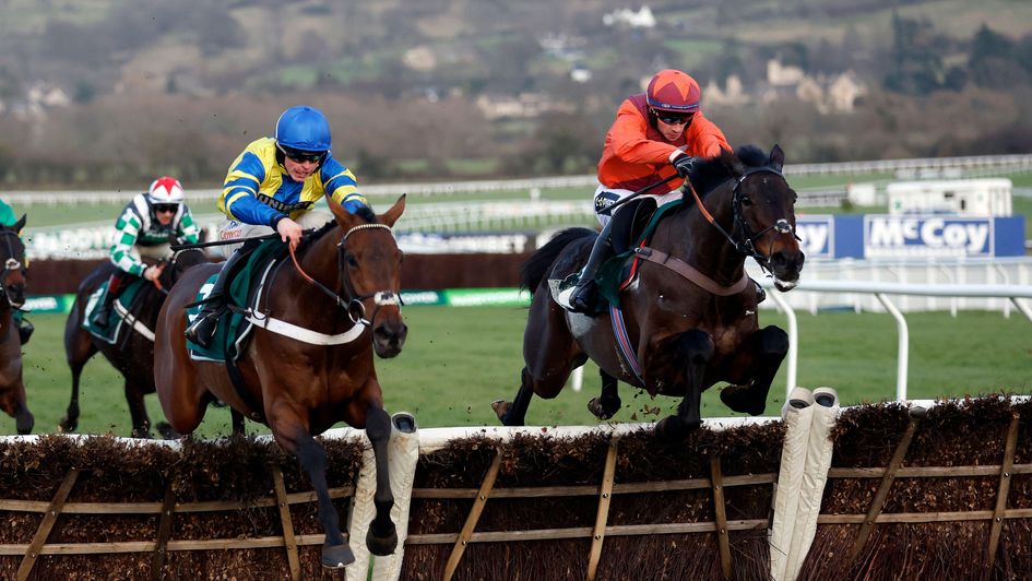 Gidleigh Park (right) wins at Cheltenham