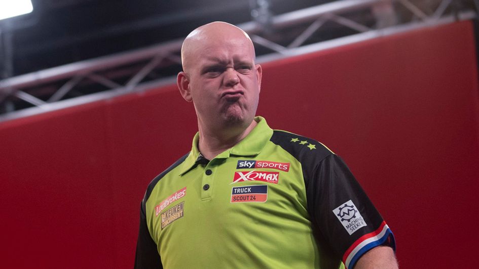Michael van Gerwen recently hit a nine-darter at the Players Championship Finals (Picture: Lawrence Lustig)