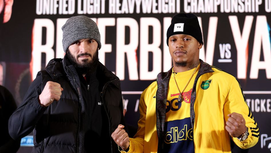 Artur Beterbiev (left) rates a strong fancy