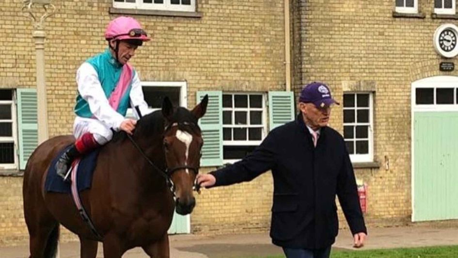 Frankie Dettori and John Gosden with Enable one last time (Picture: Frankie Dettori's Instagram account)