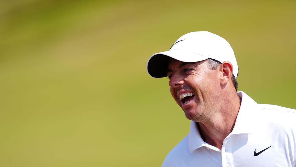 Rory McIlroy in action on Saturday