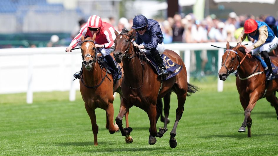 Victorious wins the Queen Mary Stakes on day two at Royal Ascot