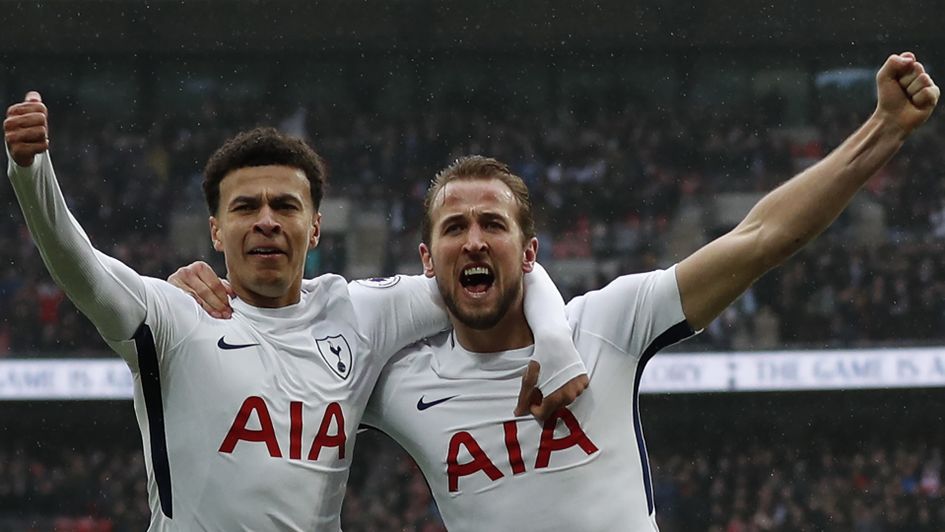 Dele Alli and Harry Kane celebrate