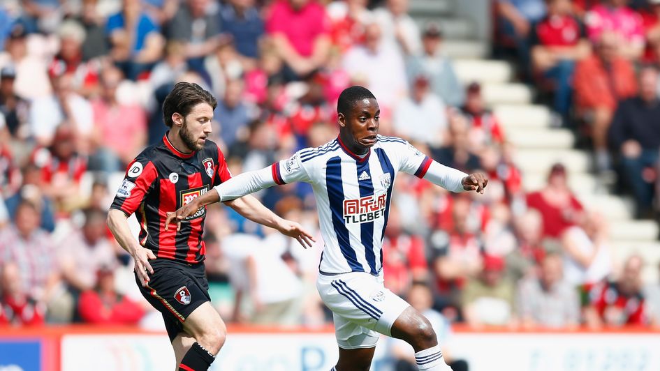 Jonathan Leko (R) has joined Bristol City