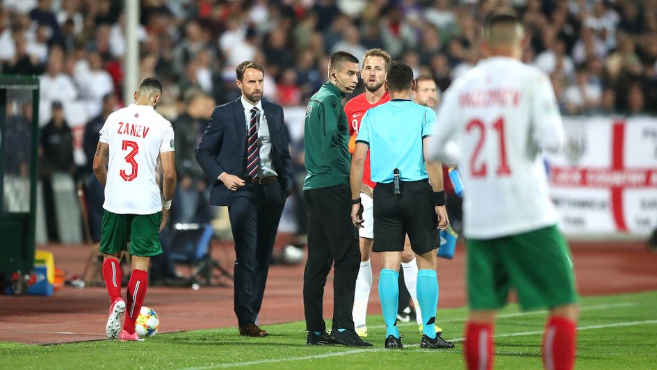 Bulgaria v England is halted due to racist chanting