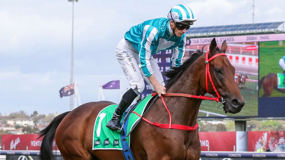 Romantic Warrior and James McDonald at Flemington