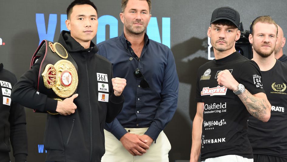 Can Xu (left) is fancied to win on points