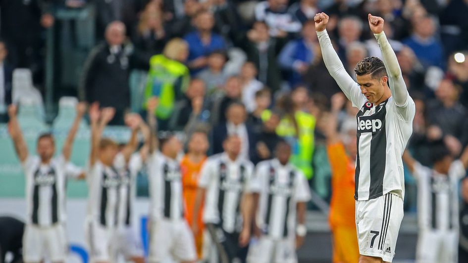 Cristiano Ronaldo celebrates for Juventus