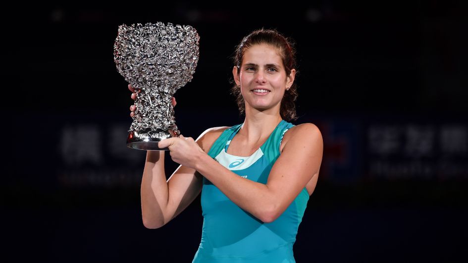 Julia Georges lifts the WTA Elite Trophy