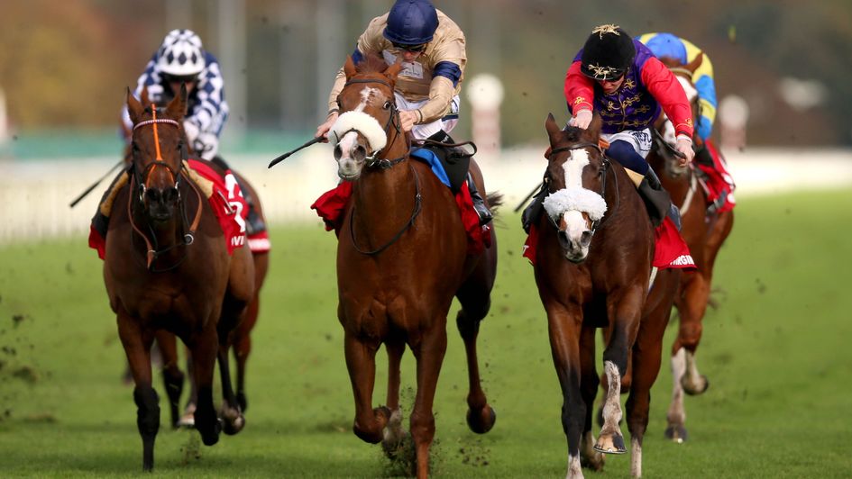 King's Lynn (right) wins the Wentworth Stakes