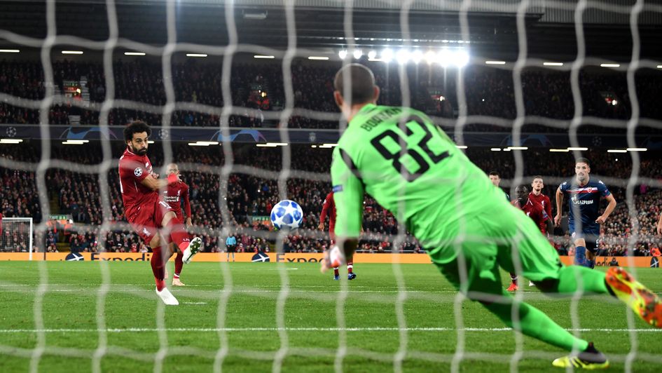 Mo Salah scores his 50th goal for Liverpool