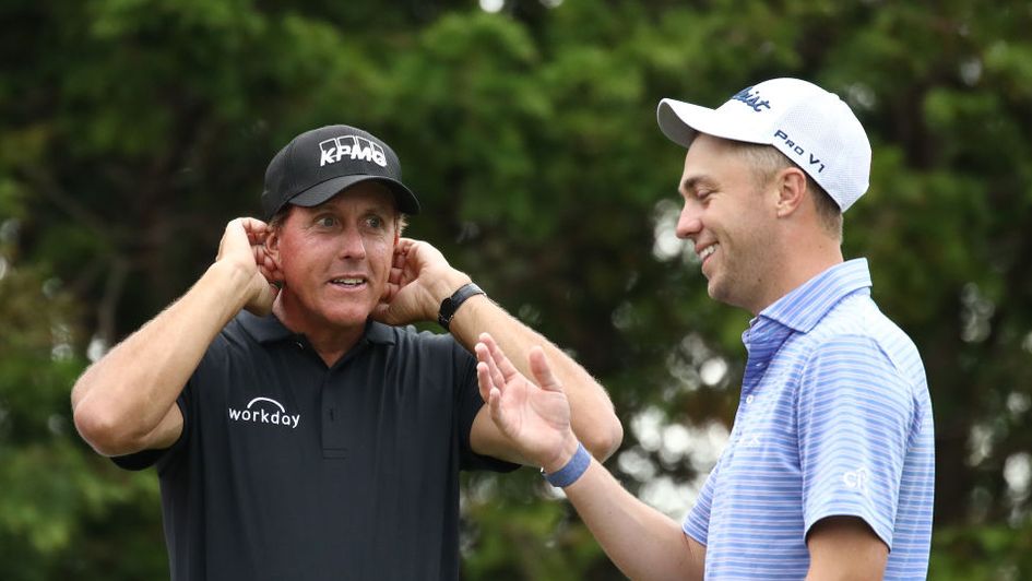 Phil Mickelson and Justin Thomas at The CJ Cup