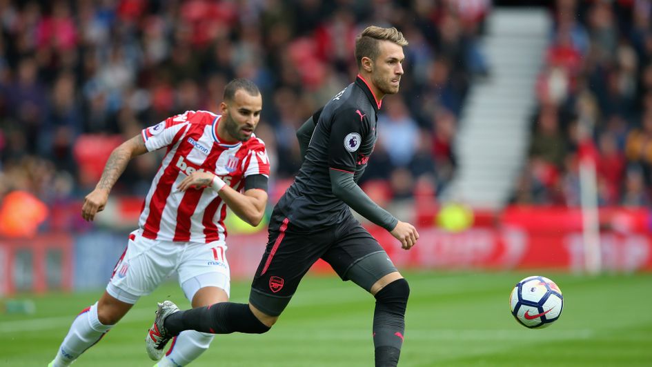 Aaron Ramsey on the ball