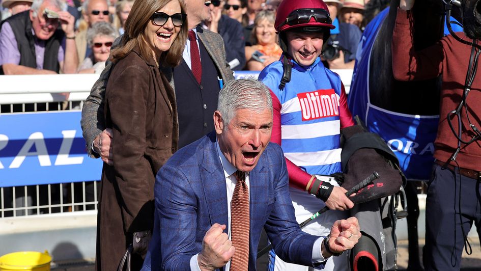 Max McNeill (foreground) celebrates a winner