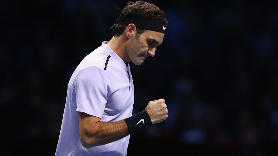 Roger Federer: Straight-sets win on day one in London