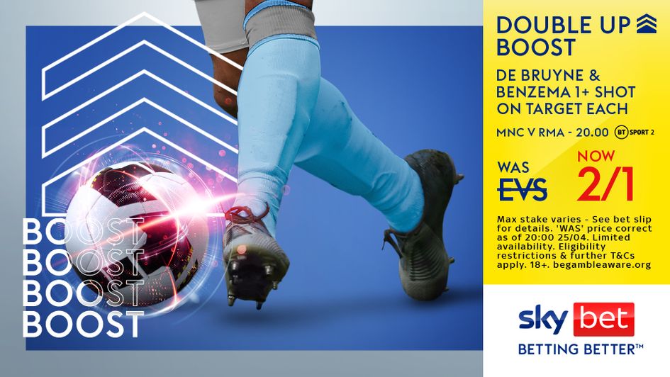 Sky Bet boost MCI v RMA -> http://m.skybet.com/go/event/29400431/bet?sels=1038318983&aff=688&dcmp=SL_ED_FOOTBALL_SLIP_SBboostMCIvRMAkdbbenz_2604