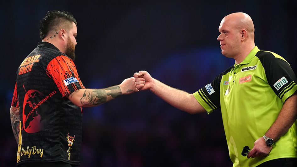 Michael Smith and Michael van Gerwen