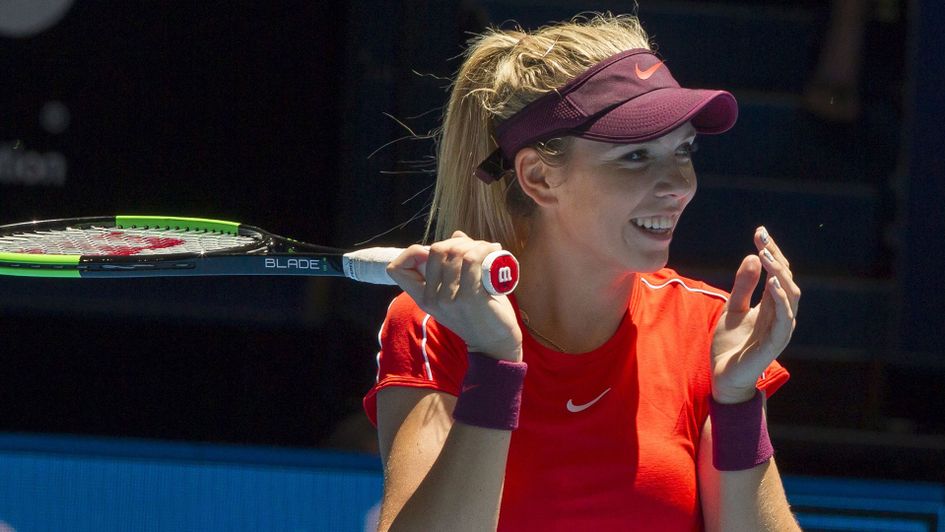Katie Boulter is competing in her first grand slam outside of Wimbledon