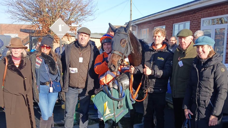 Brixson pictured with winning connections