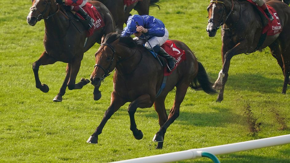 Coroebus stretches clear in the Autumn Stakes