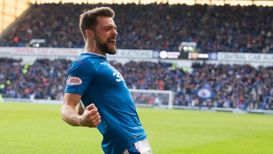 Rangers' Russell Martin celebrates