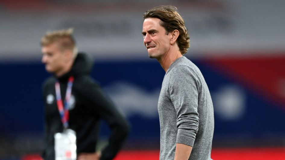 Thomas Frank after Brentford's defeat in the Sky Bet Championship play-off final