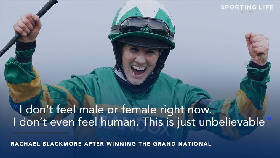 Rachael Blackmore savours her Grand National success