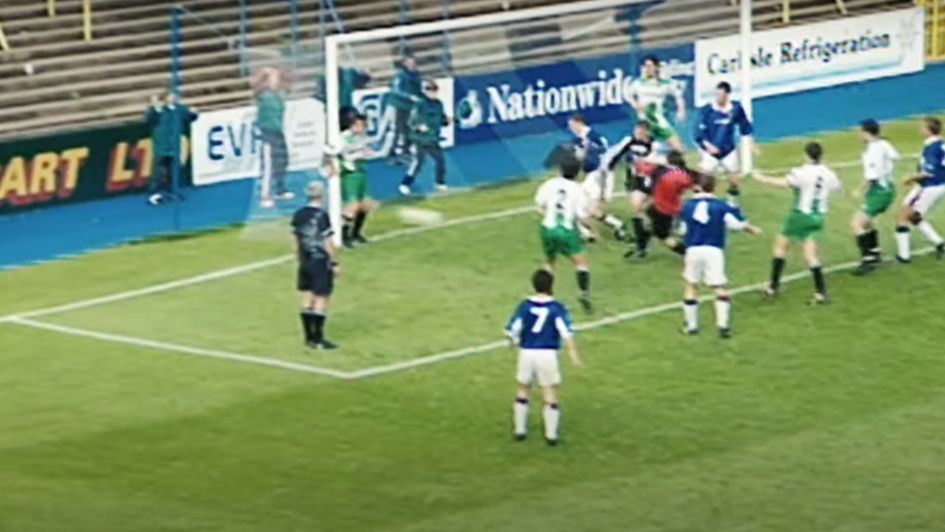 Jimmy Glass scored the goal that kept Carlisle up