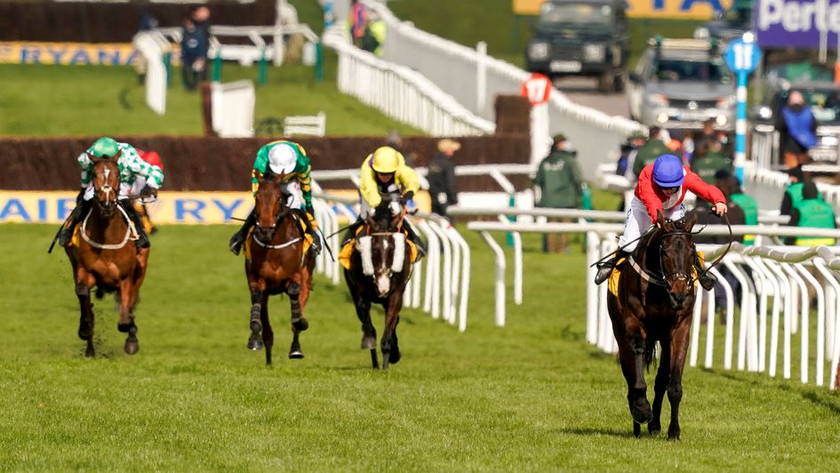 Allaho and Rachael Blackmore power up the Cheltenham hill