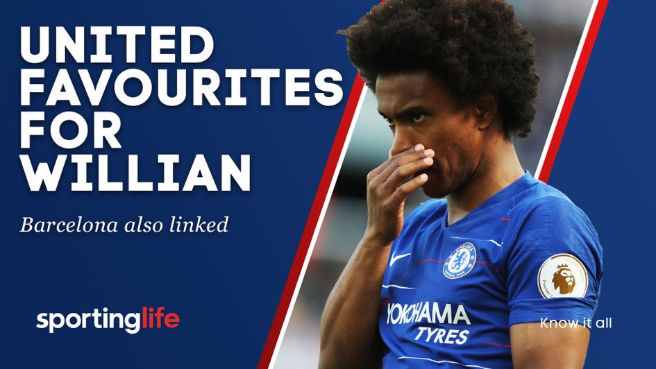 Manchester United are the current favourites to sign Willian