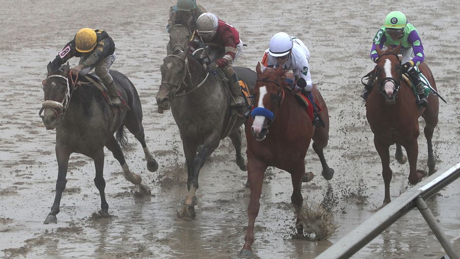 Justify wins narrowly in the Preakness