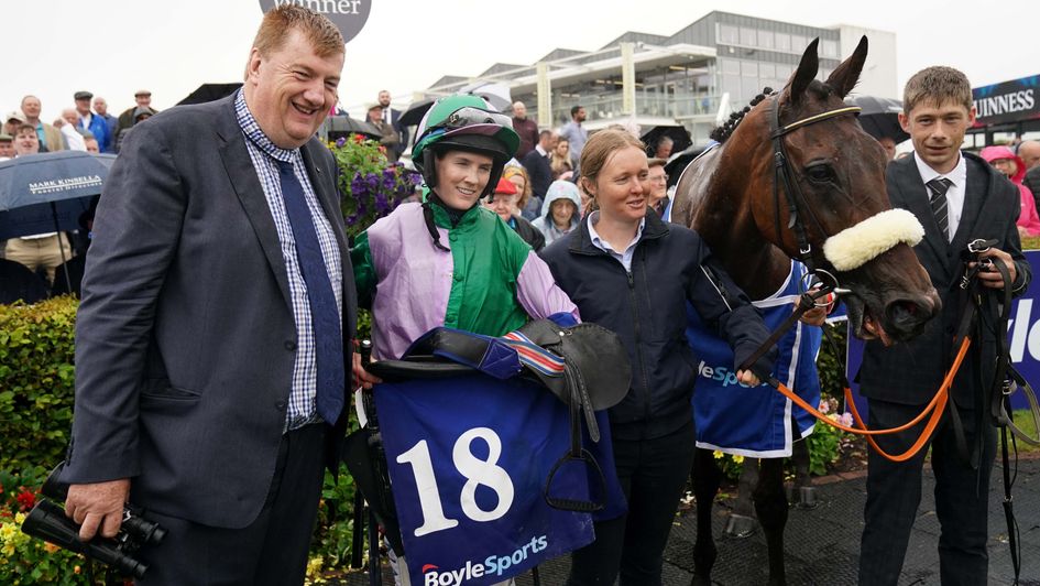 Connections of Hallowed Star celebrate at Galway